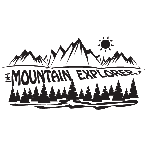 Sticker Mountain exploreur - Gauche